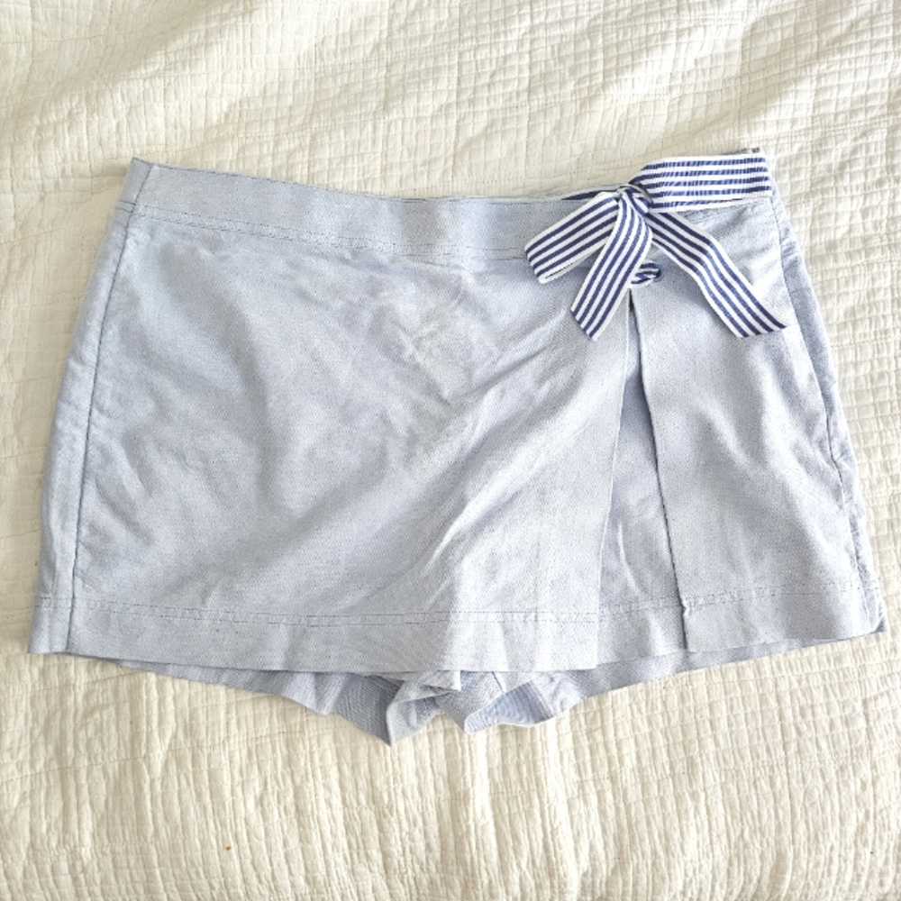 Vineyard Vines Oxford Grosgrain Tie Skort 14